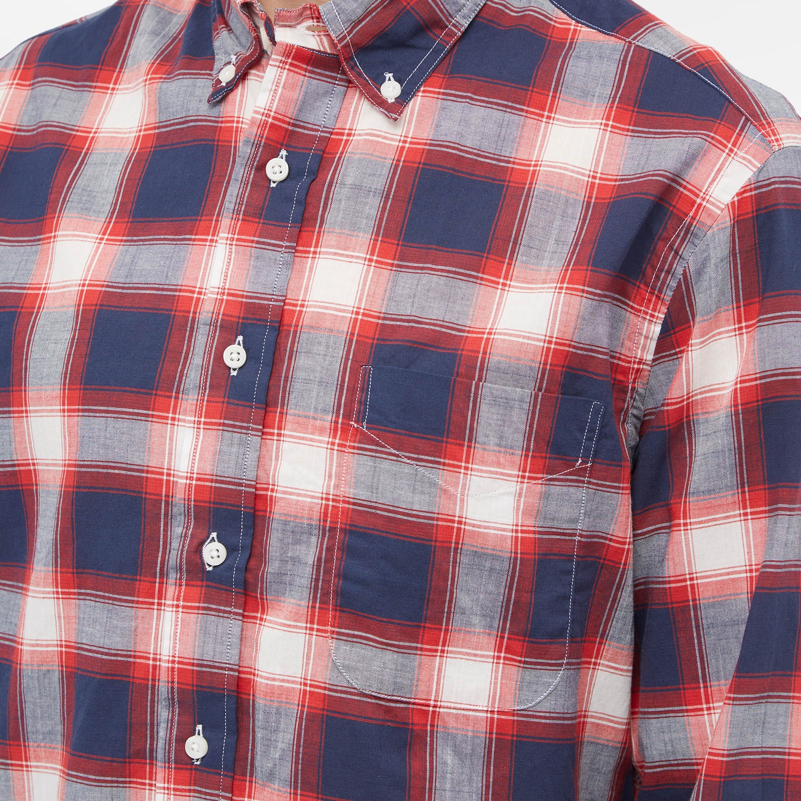 Gitman Vintage Button Down Madras Check Shirt - 5