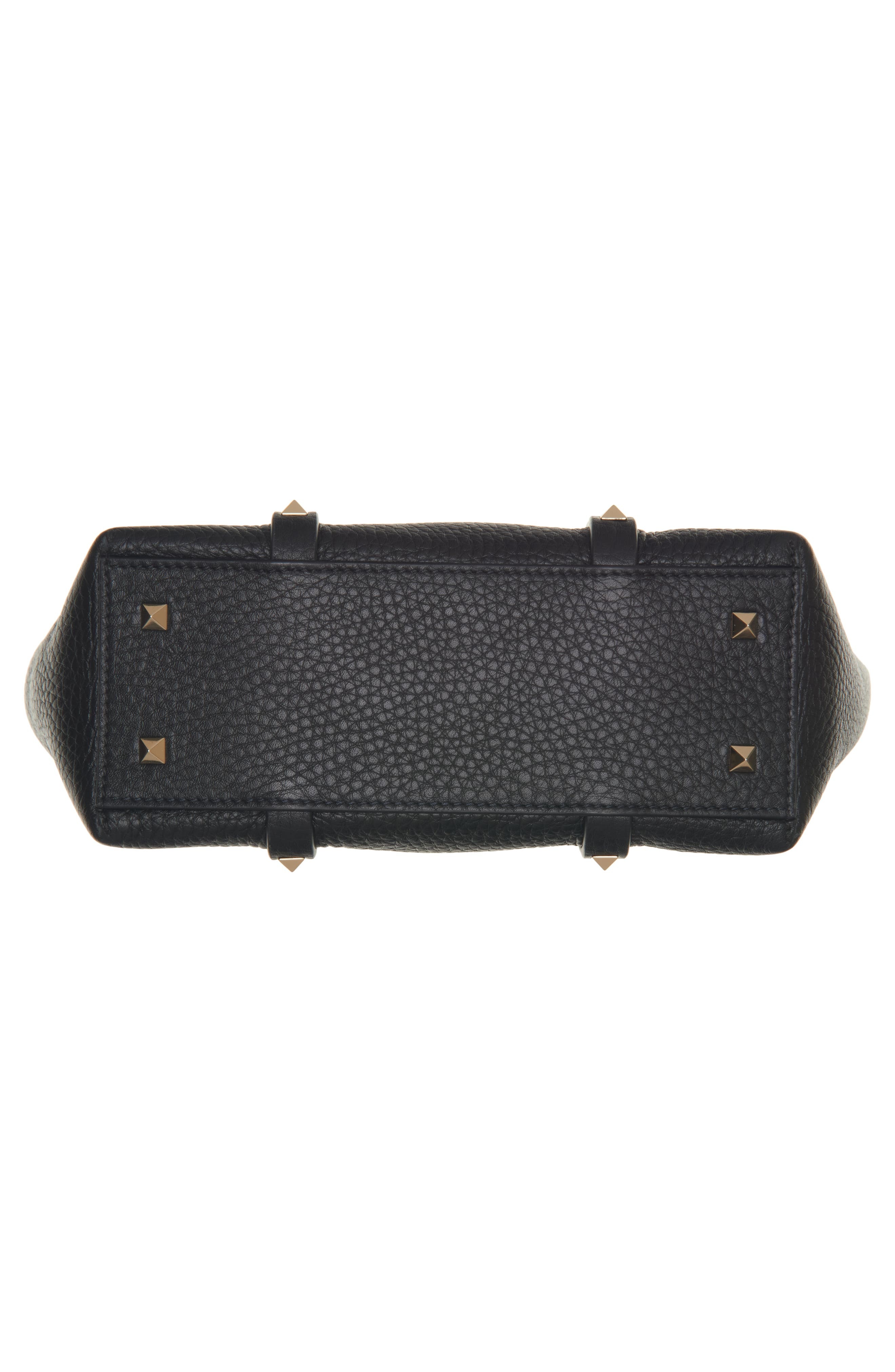 Valentino Garavani Mini Rockstud Leather Tote in Nero at Nordstrom - 7