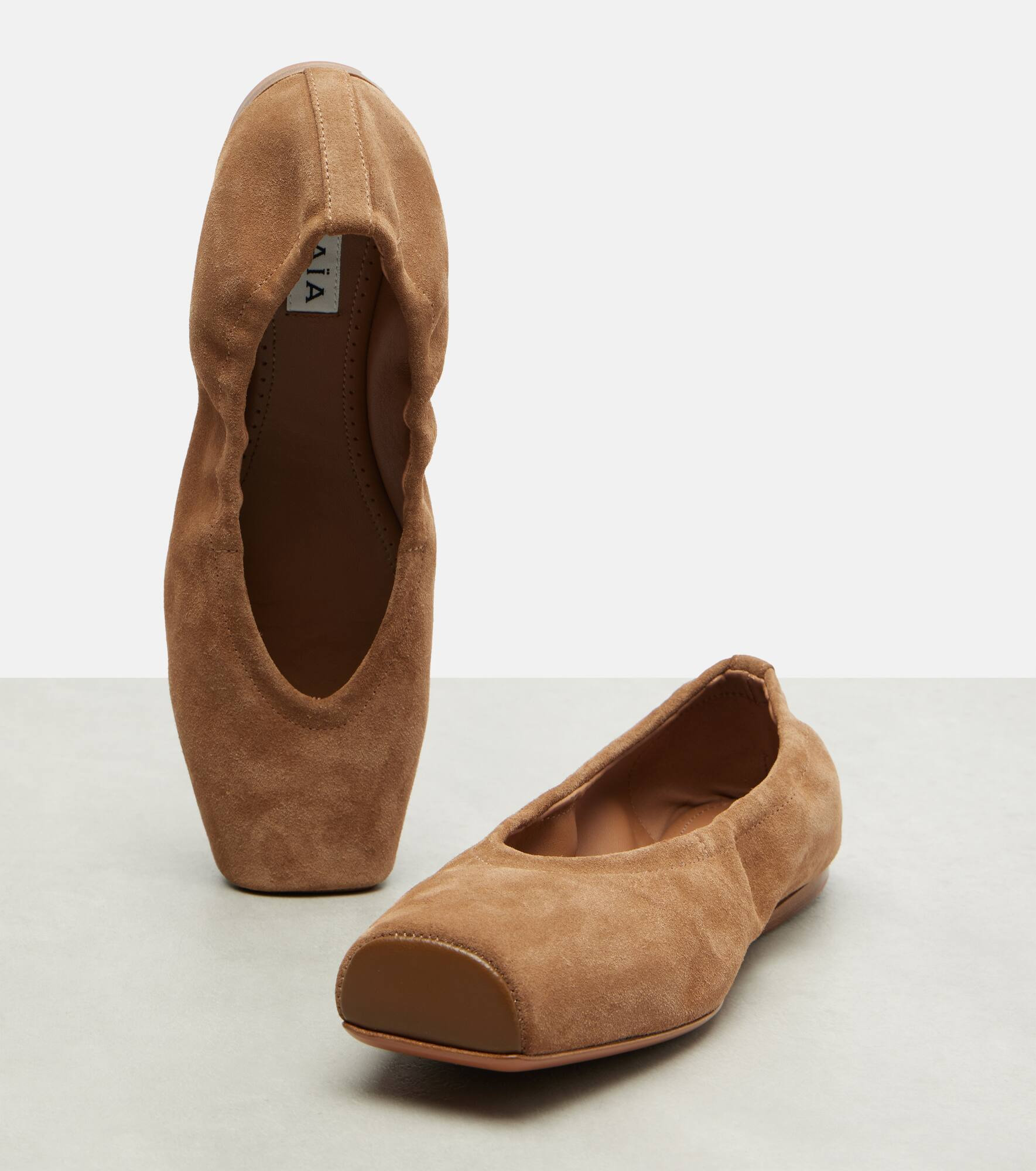 Suede ballet flats - 5