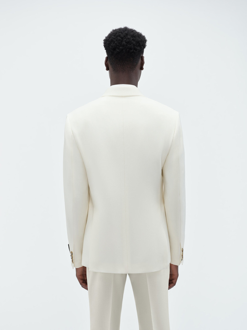 DOUBLE BREAST BLAZER-ALABASTER 9
