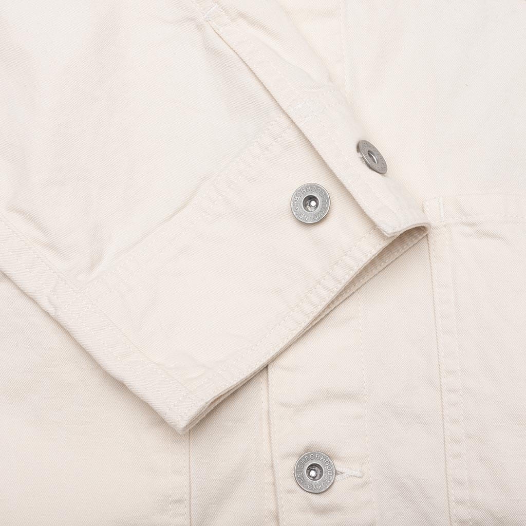 SHORT COVERALL JACKET - WHITE - 5