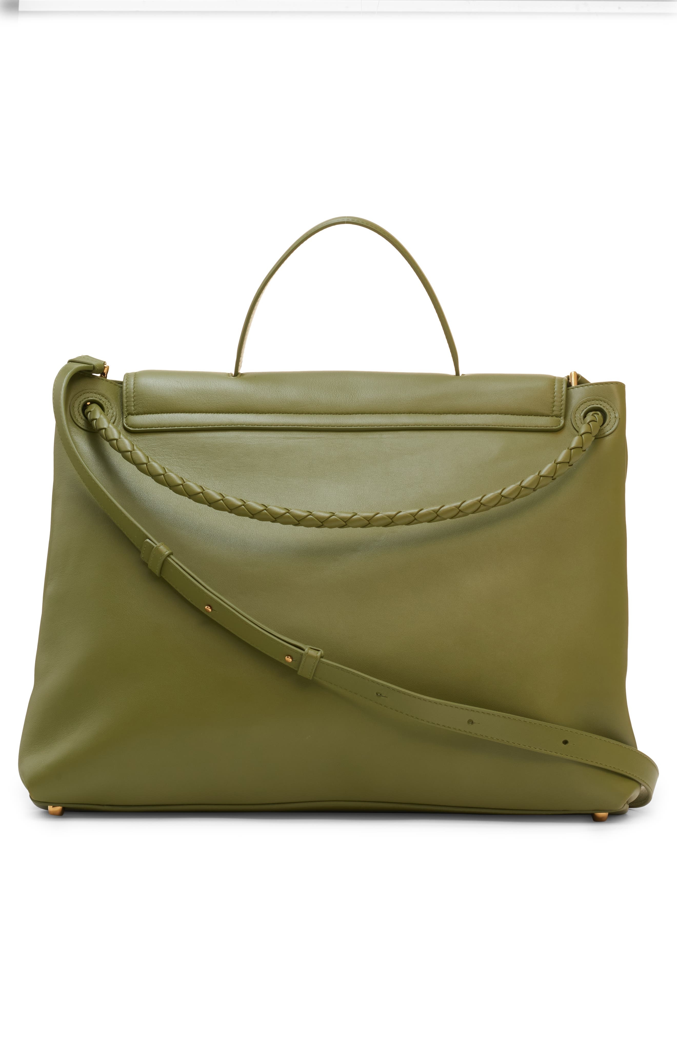 Bottega Veneta Large Ciao Ciao Leather Tote in Matcha-Muse Brass at Nordstrom - 5