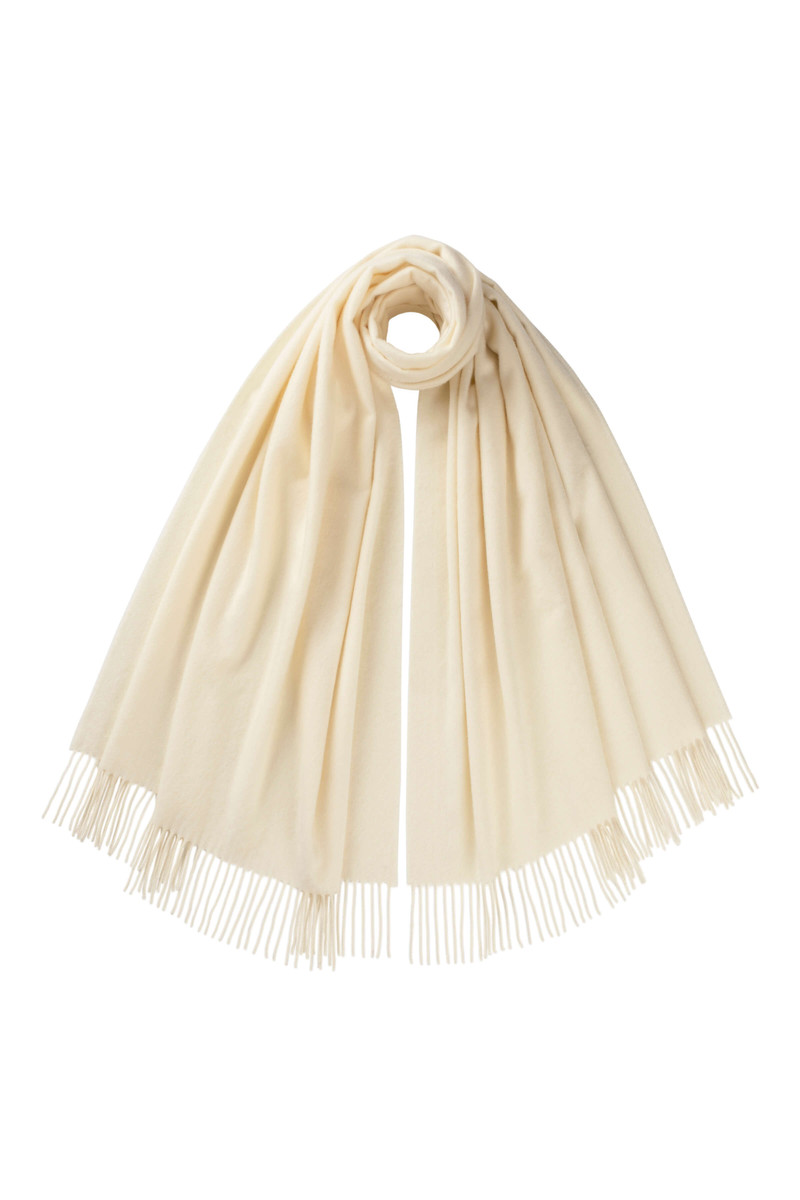 White Cashmere Stole 1