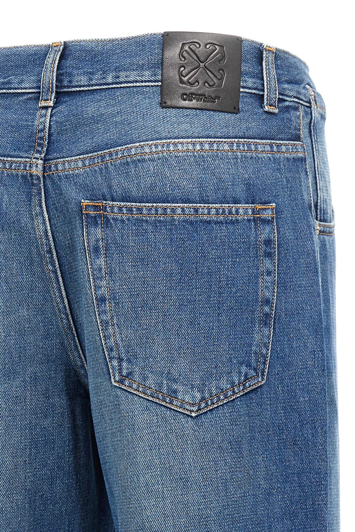 Logo embroidery jeans - 4