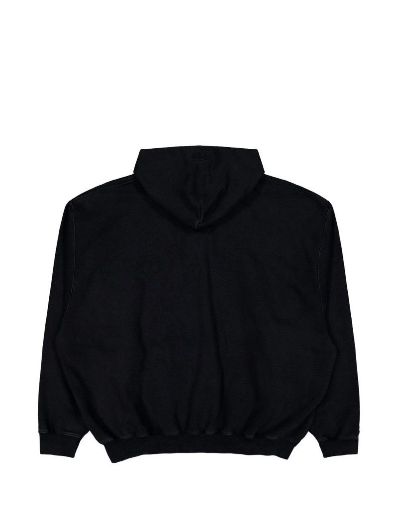 VETEMENTS taped zip-up hoodie outlook