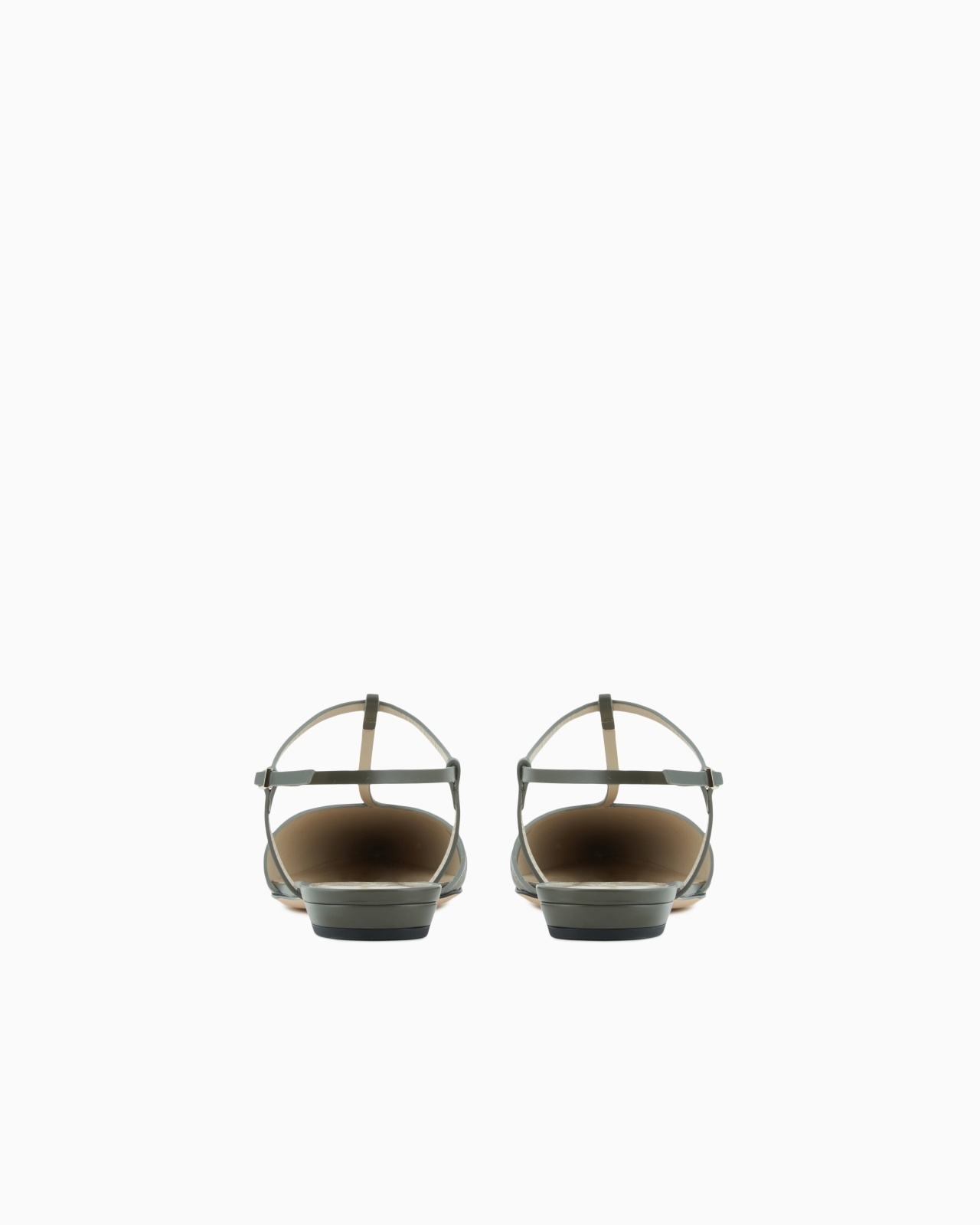 LEATHER T-BAR BALLERINAS WITH STRAP - 4