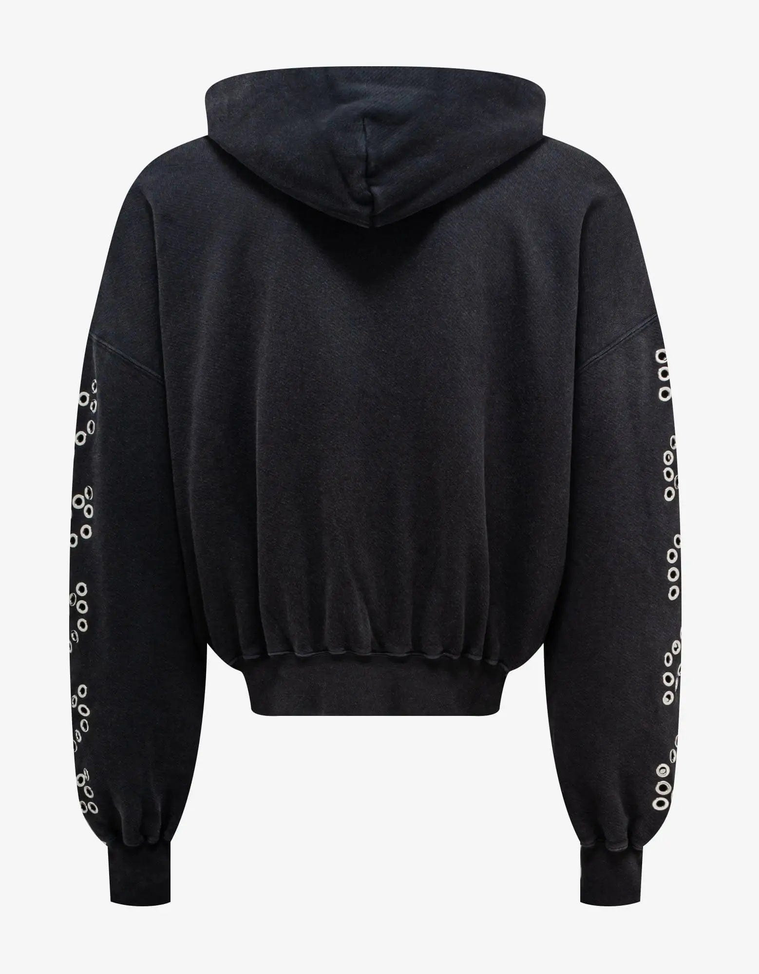 Off-White Black Eyelet Diags Hoodie - 2