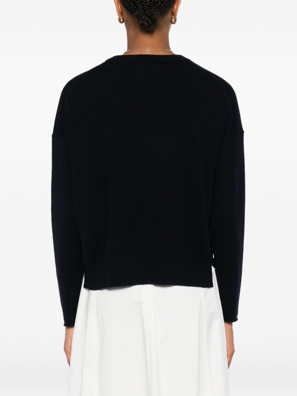 round-neck cashmere sweater - 4