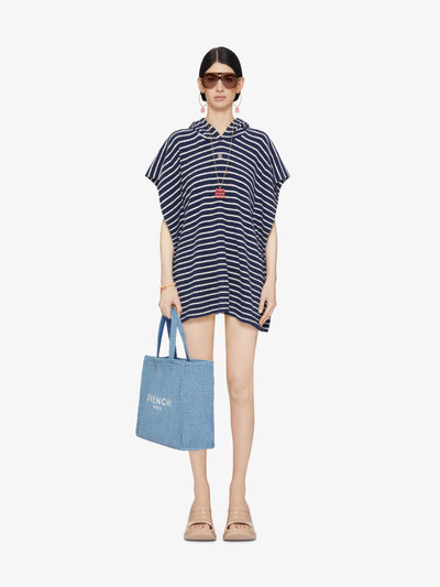 Givenchy STRIPED PONCHO IN COTTON TOWELLING WITH 4G DETAIL outlook
