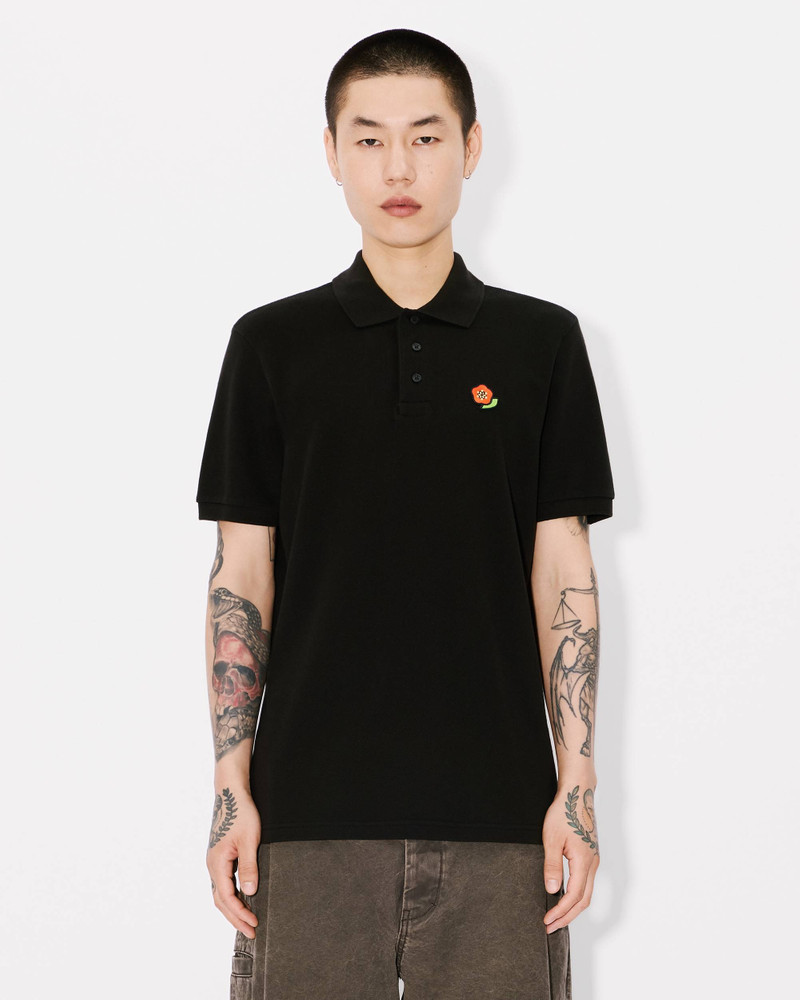 'KENZO Pop' embroidered slim polo in cotton 3