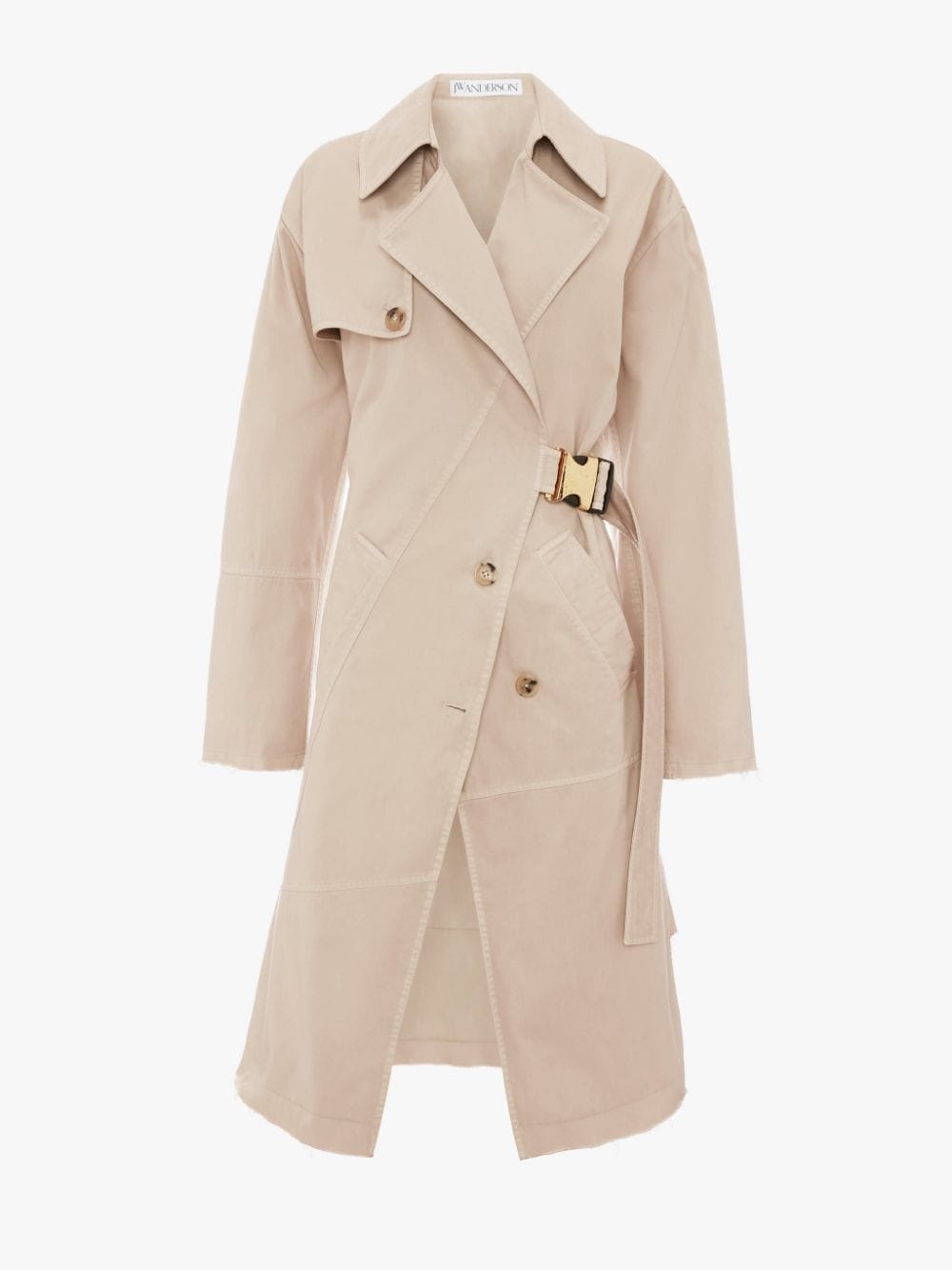 TWISTED BUCKLE TRENCH COAT - 1