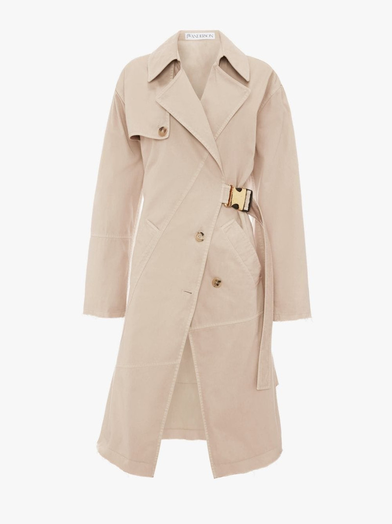 TWISTED BUCKLE TRENCH COAT 1