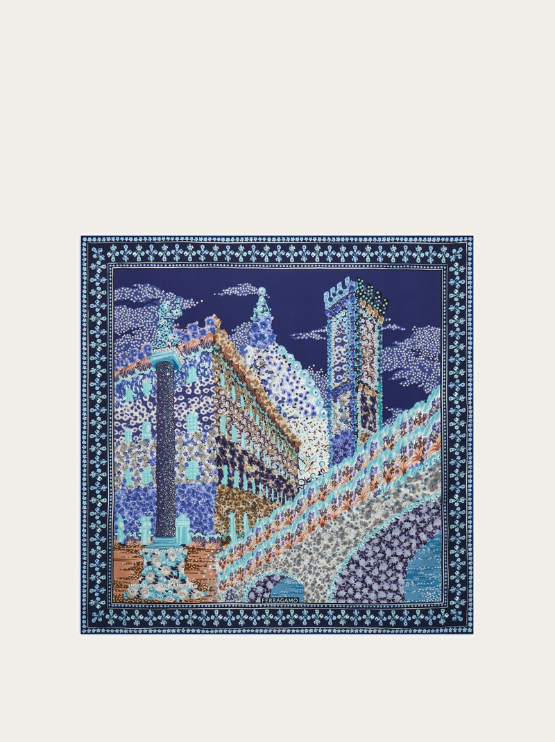 Palazzo print silk scarf 1