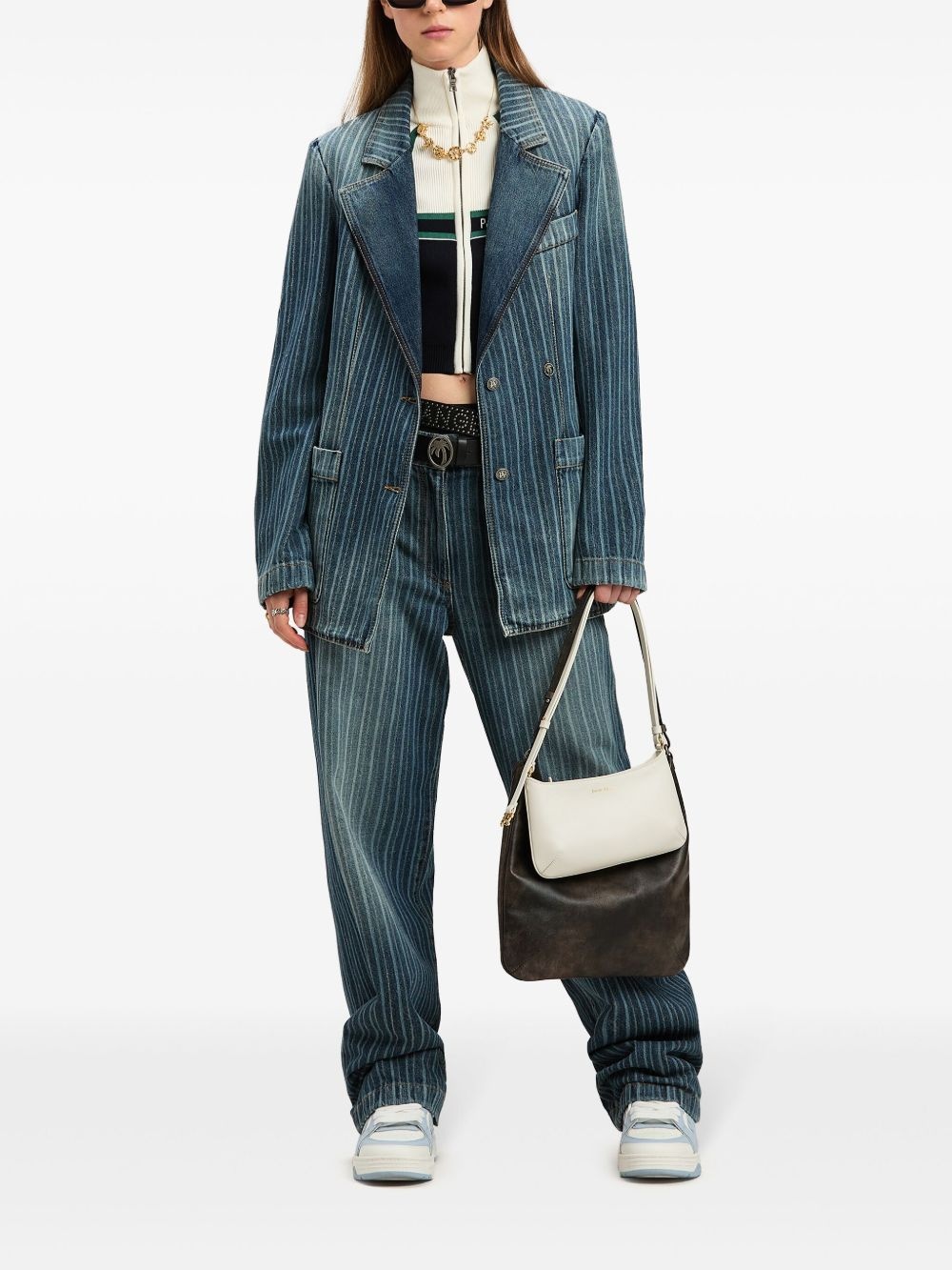 pinstriped jeans - 2