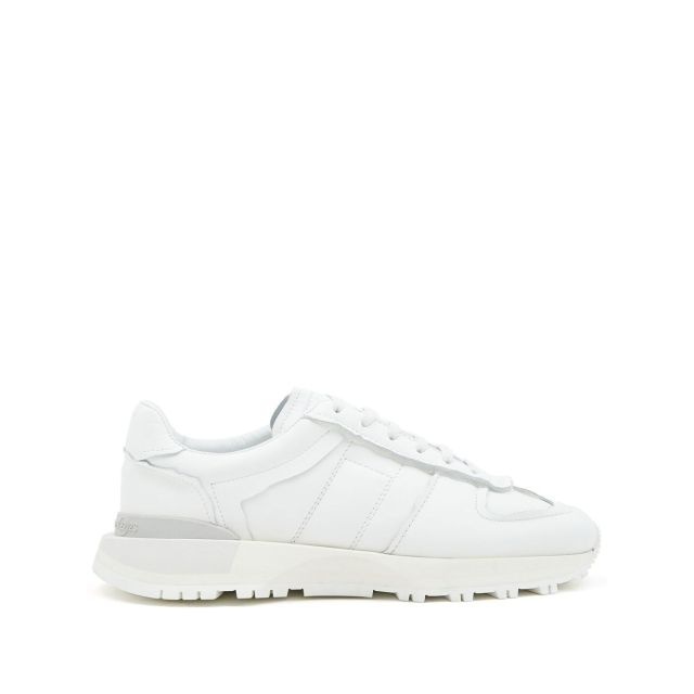 White 50-50 trainers - 1