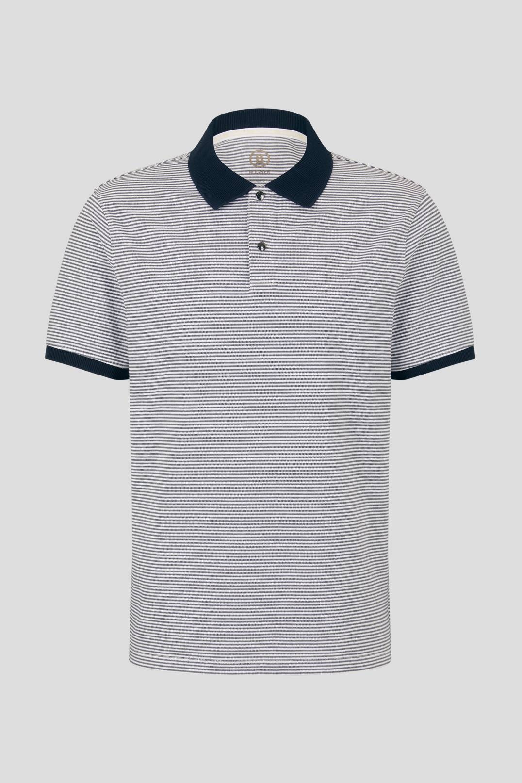 CLAUS POLO SHIRT IN NAVY BLUE/WHITE - 1