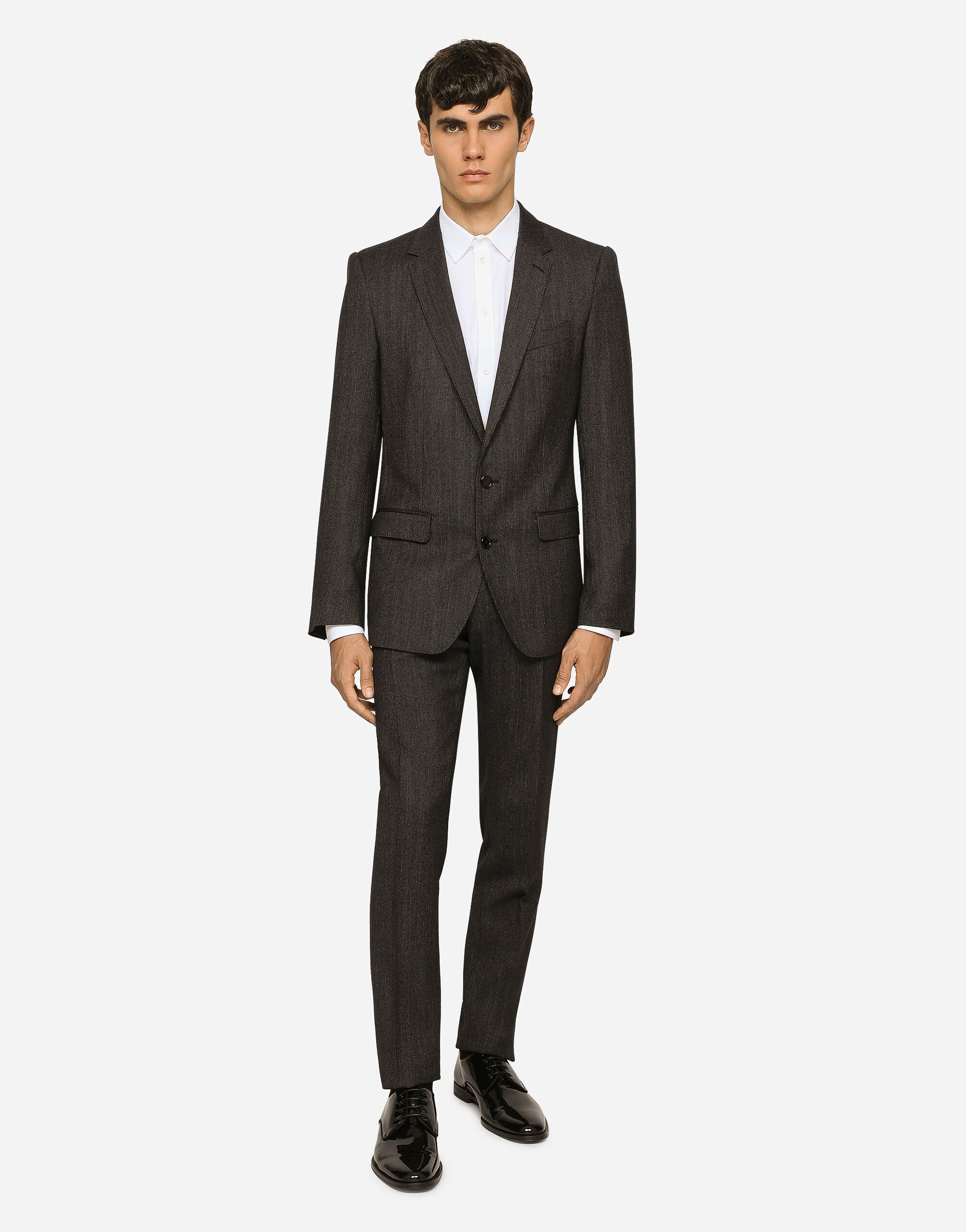 Single-breasted pinstripe wool Martini-fit suit - 2