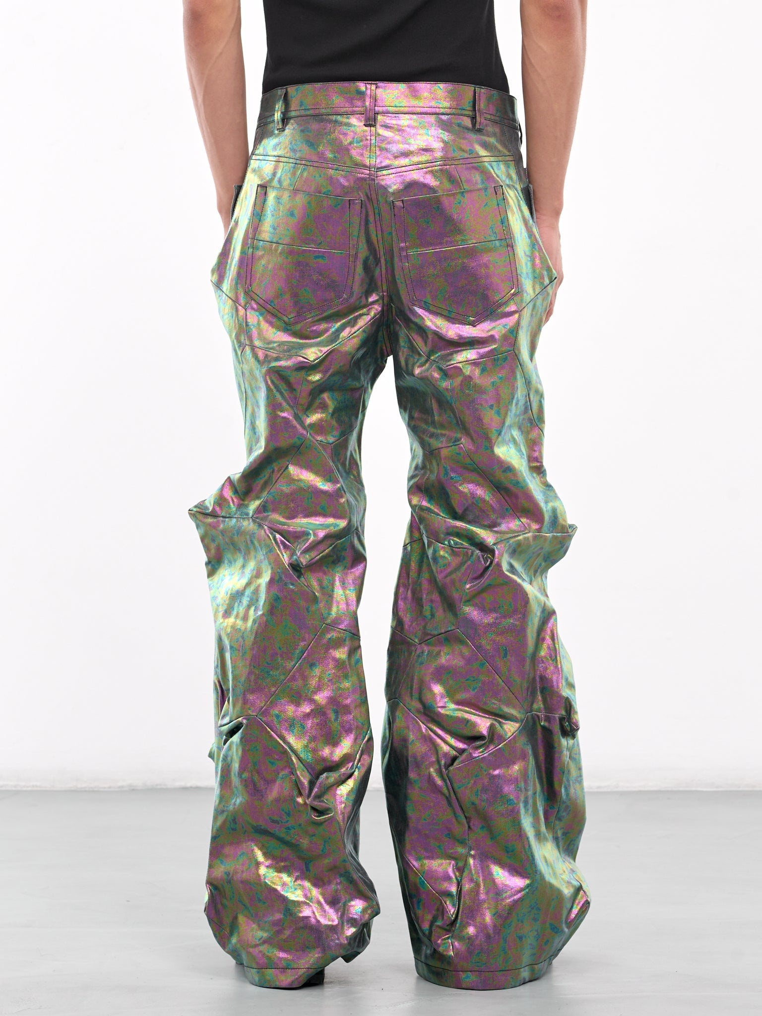 Iridescent Geometric Trousers - 3