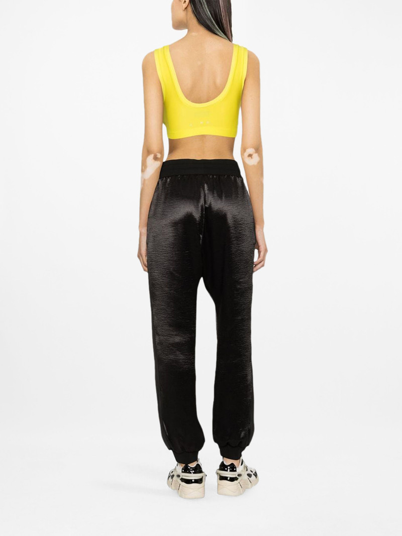 satin-finish track pants 4