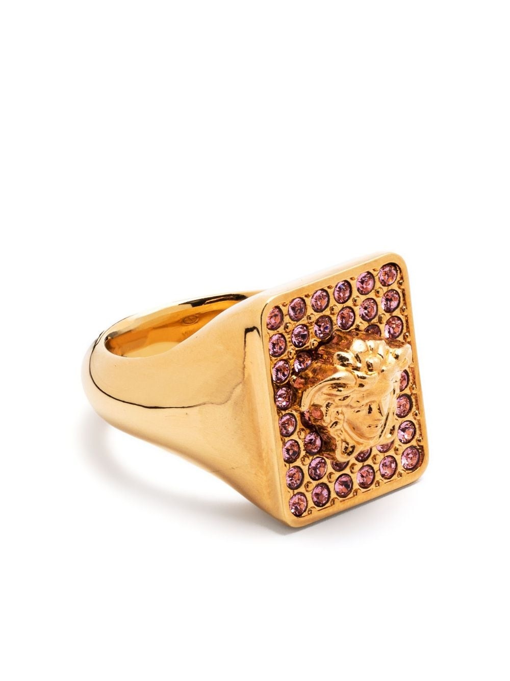 Versace Tiles crystal-embellished ring - 1