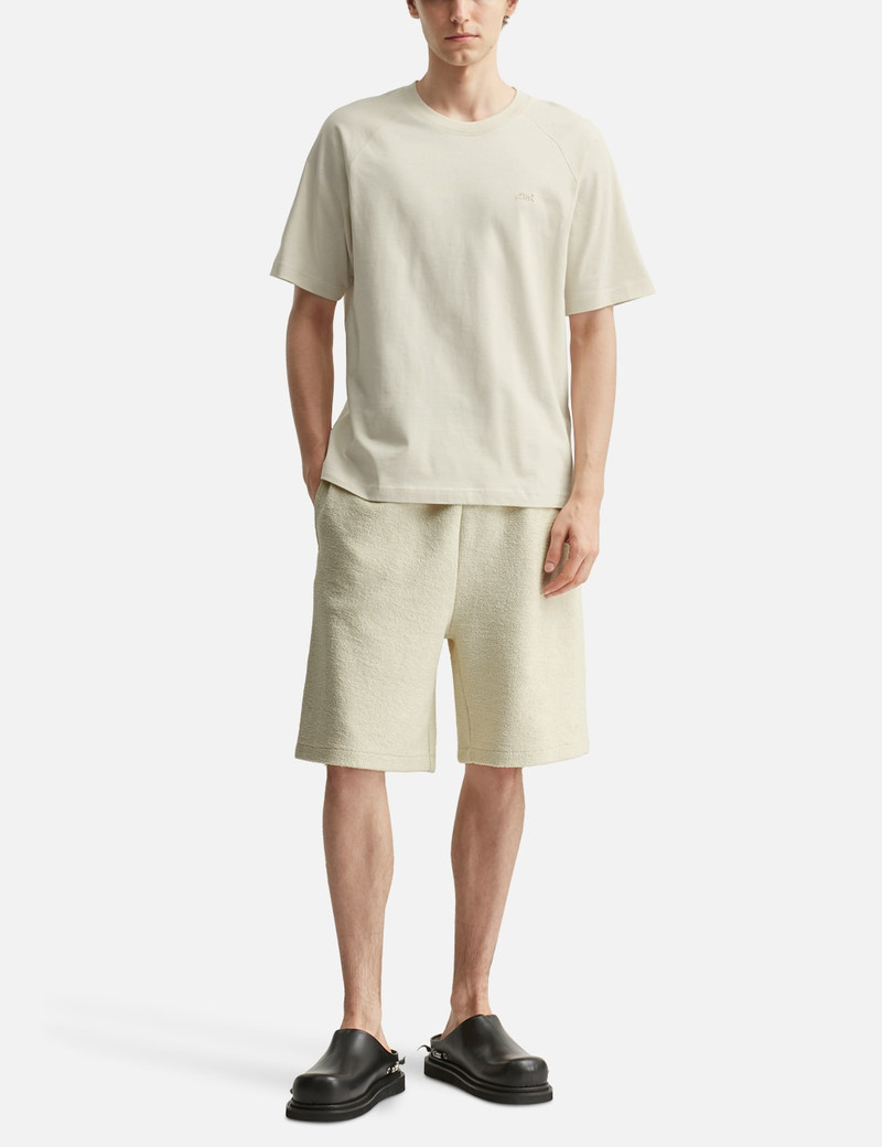 AMI Paris WHITE COTTON SHORT SLEEVES T-SHIRT outlook