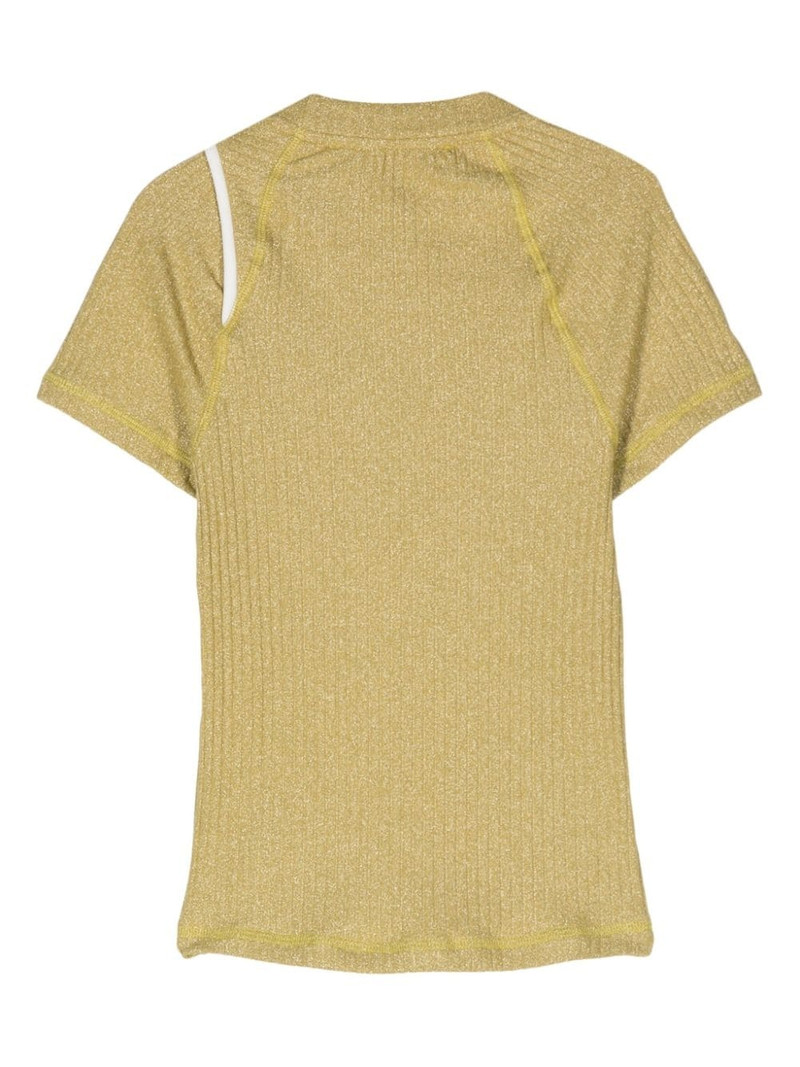 OTTOLINGER logo-print lurex-detail top outlook