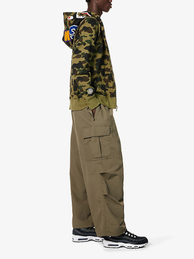 A BATHING APE® Relaxed-fit wide-leg shell trousers outlook
