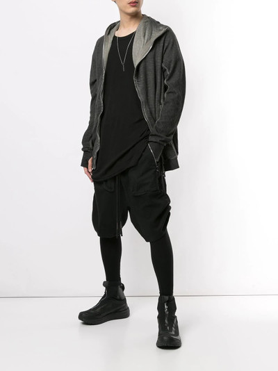 Boris Bidjan Saberi zip-up knitted hoodie outlook