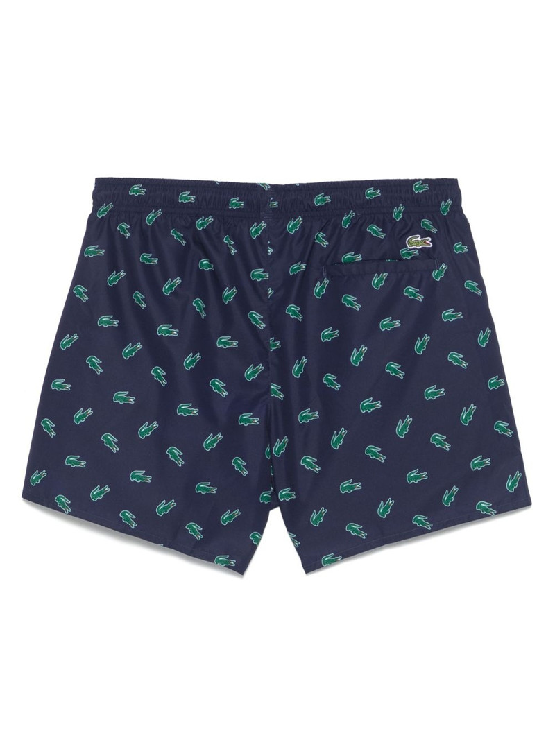 LACOSTE logo-print swim shorts outlook