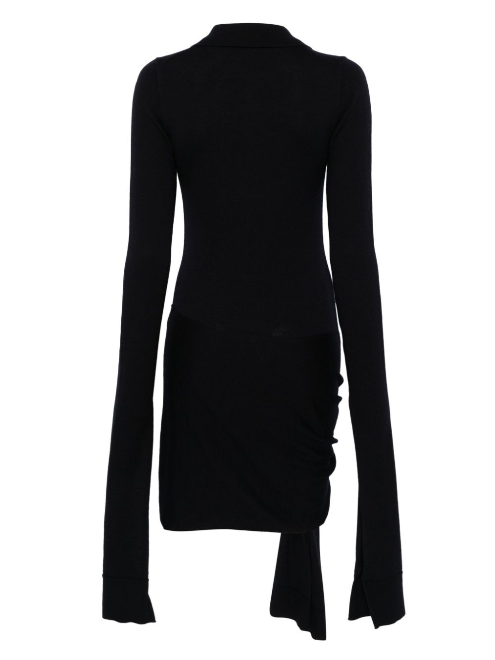 extra-long sleeve mini dress - 2
