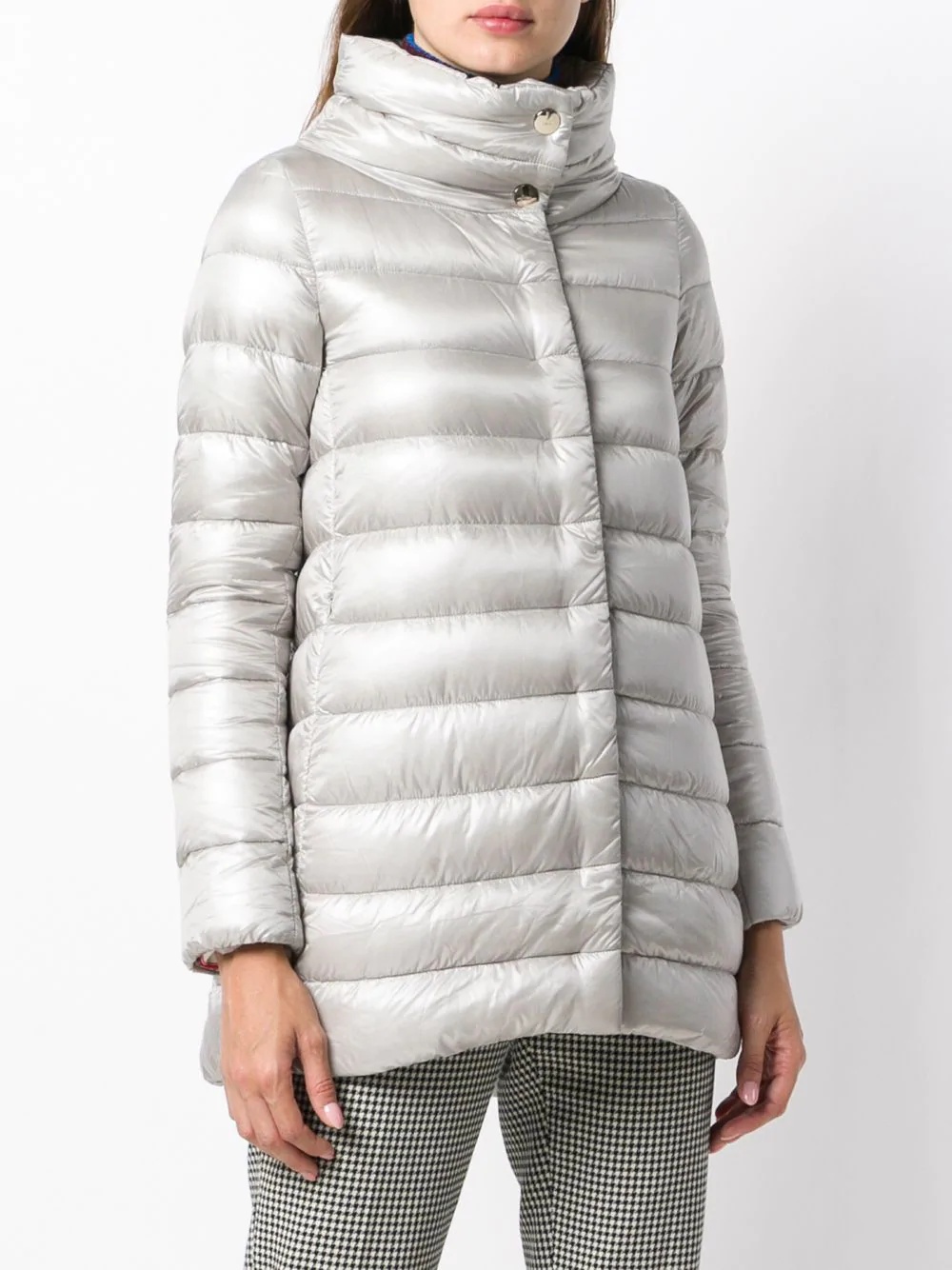 zipped padded coat - 3