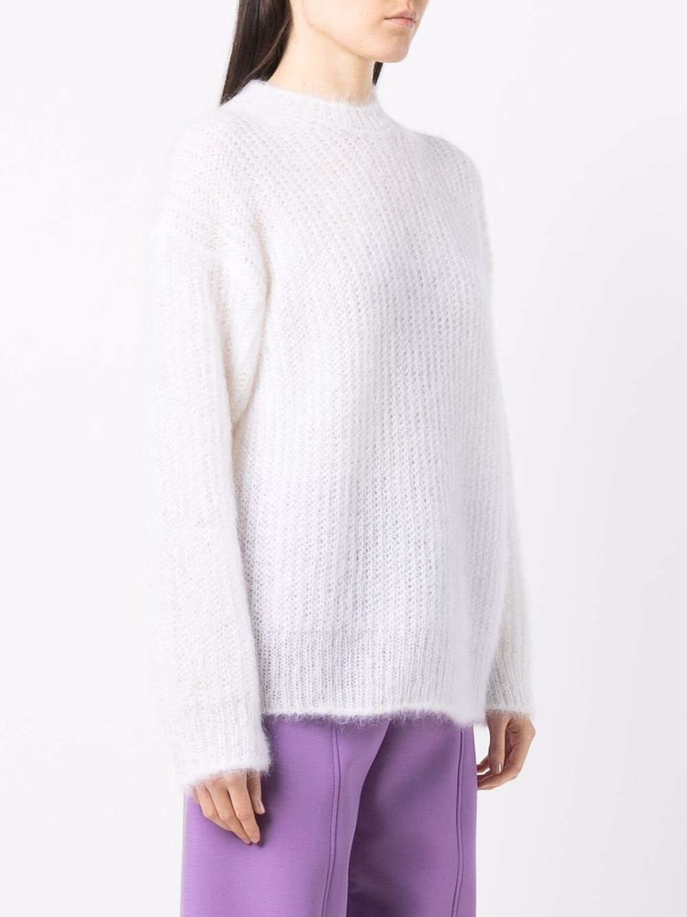 drop-shoulder knitted jumper - 3