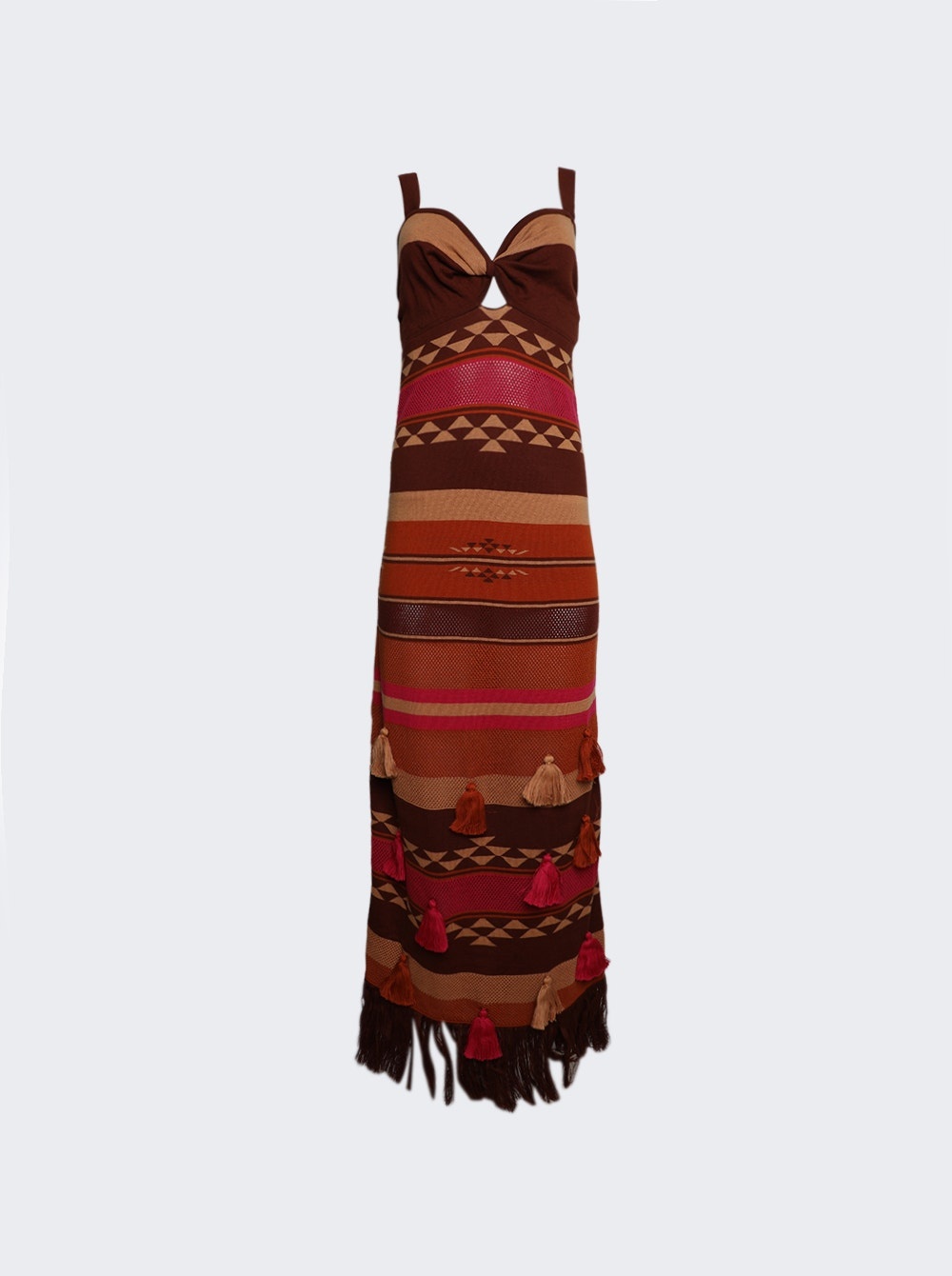 Bedouin Under the Tropics Dress Red and Orange - 1