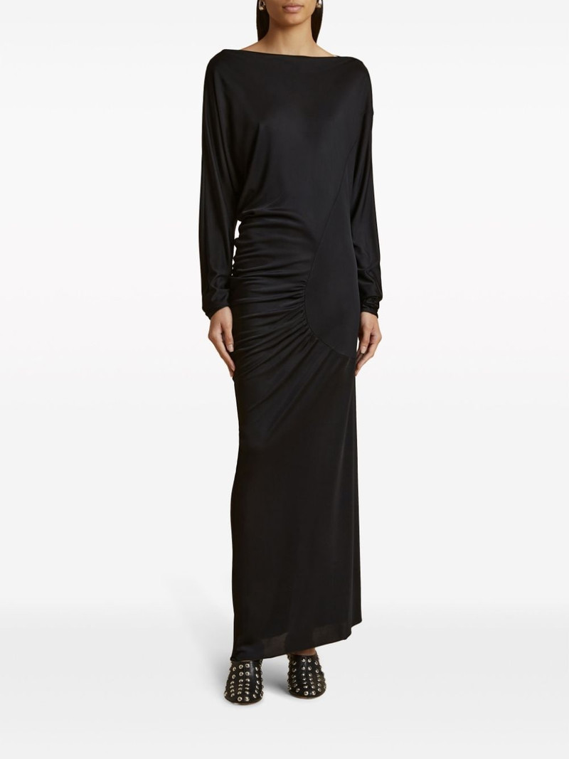 KHAITE The Oron ruched maxi dress outlook