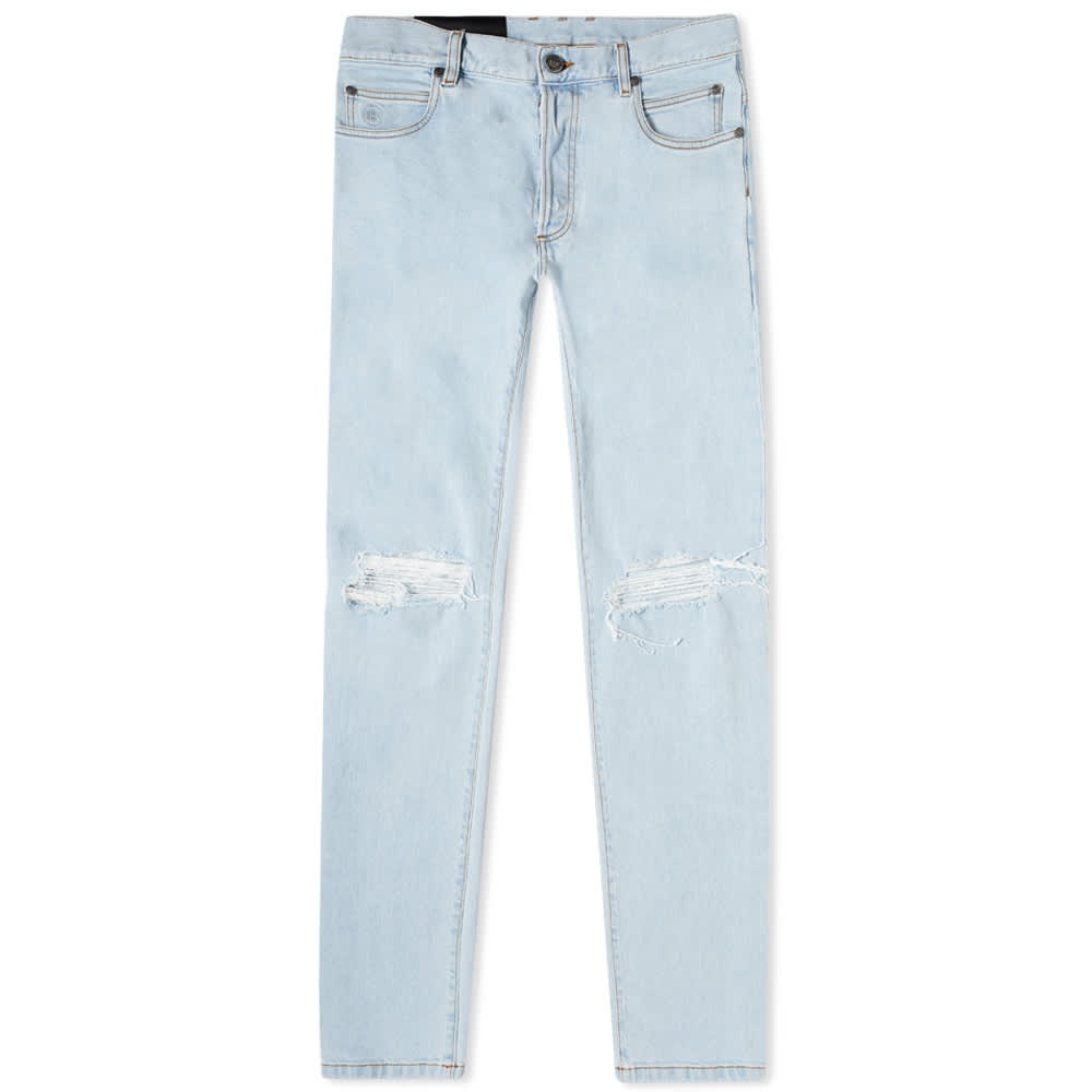 Balmain Slim Distressed Jean - 1