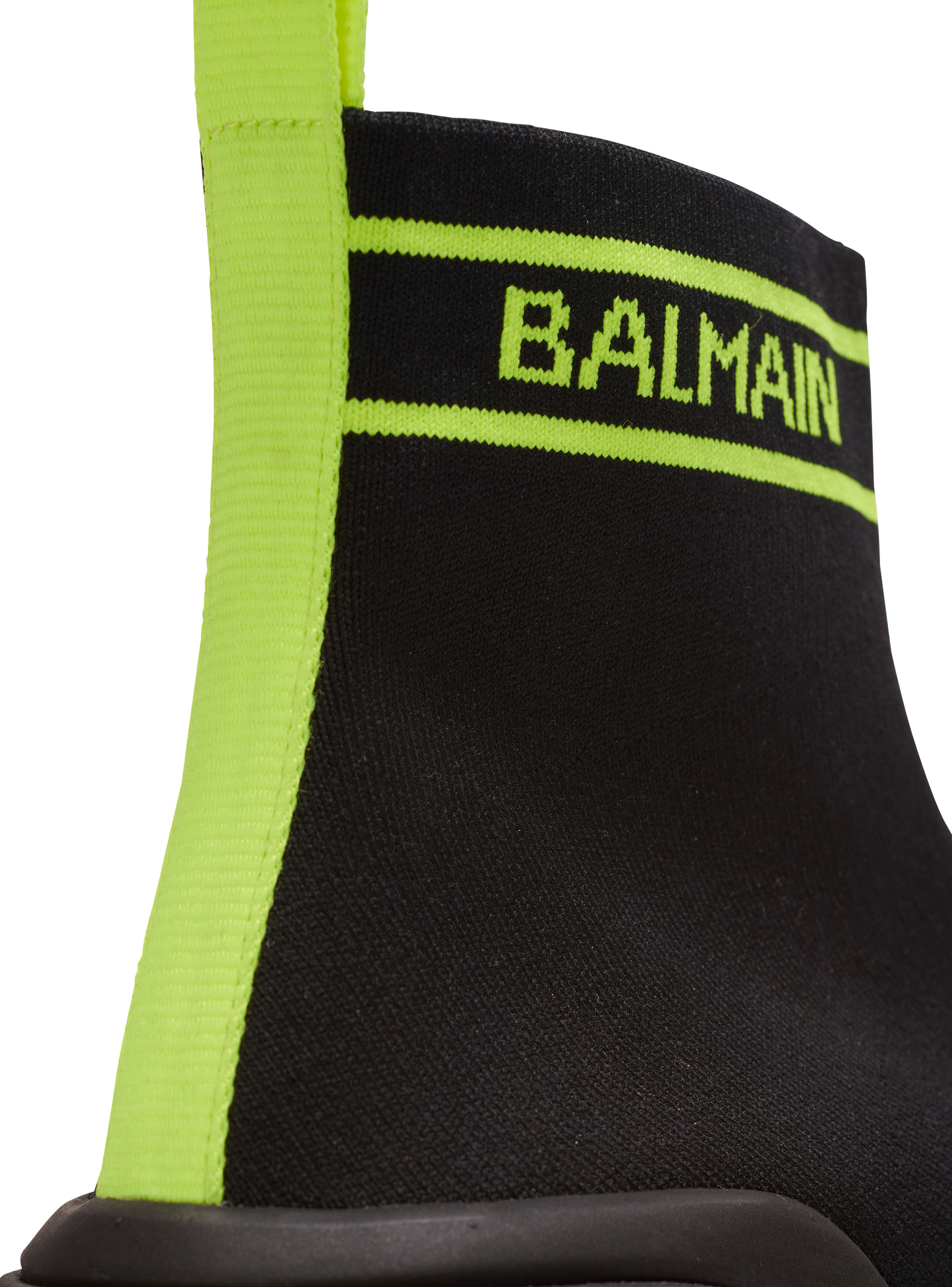 B-Bold high-top mesh trainers with Balmain monogram - 7