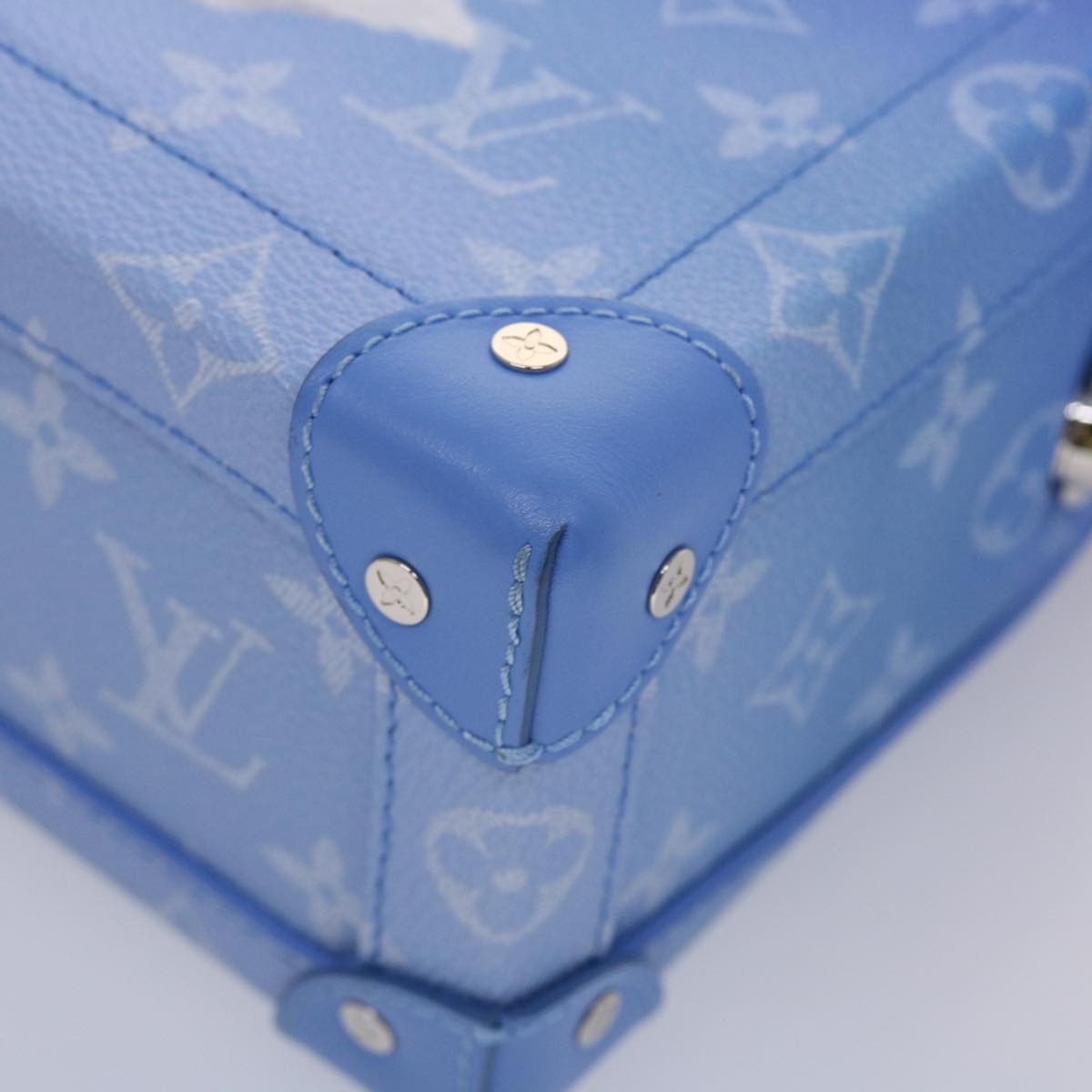 LOUIS VUITTON Monogram Clouds Soft Trunk Shoulder Bag Blue M45430 - 7