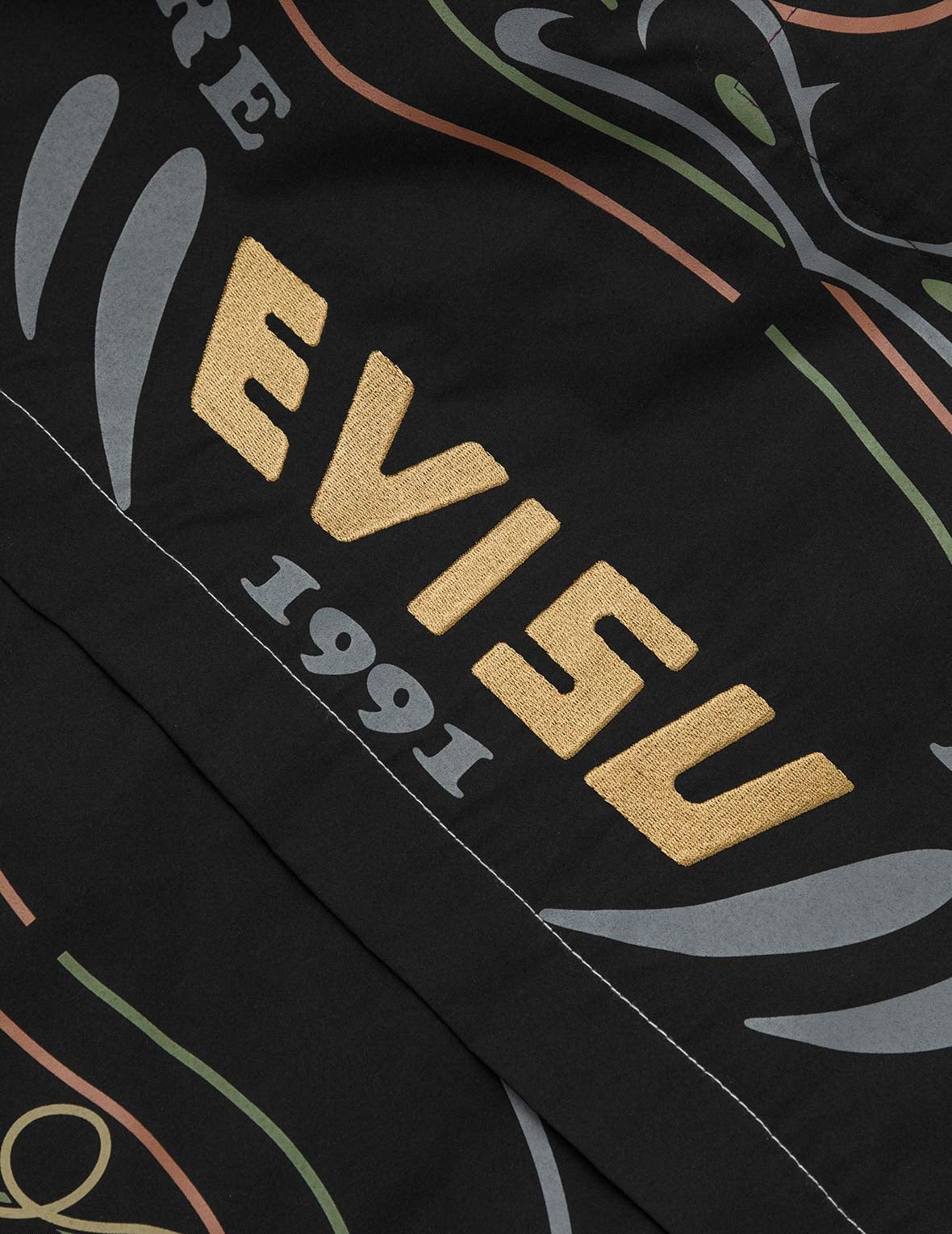 Daruma Print and Logo Appliqué Relax Fit Hooded Jacket - 5
