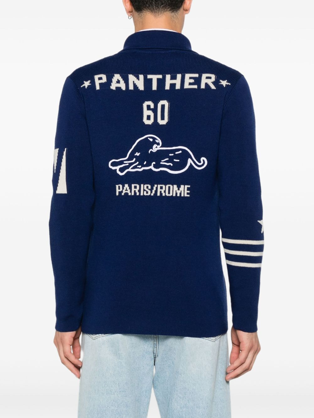 logo-embellishment cardigan - 4