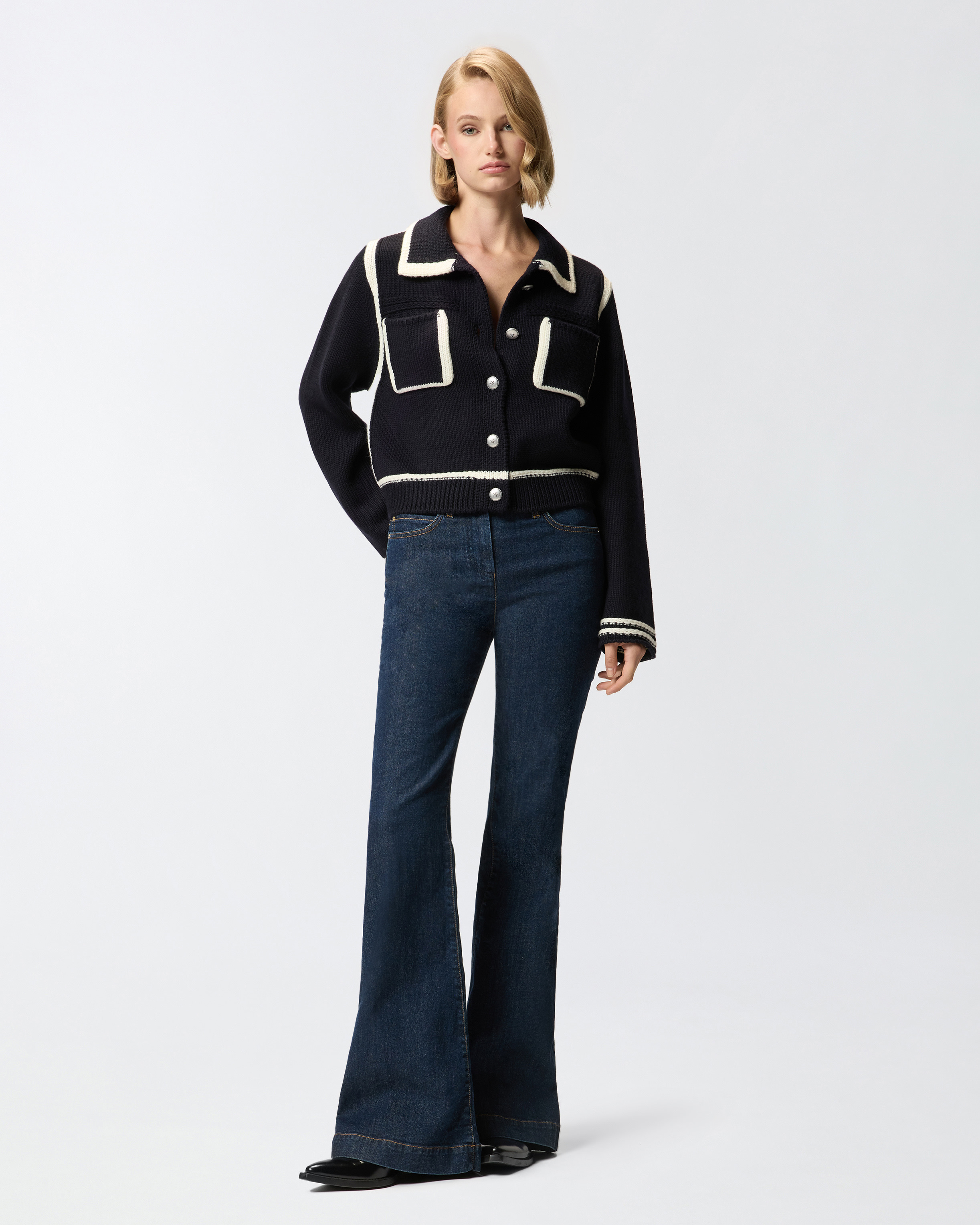 PREPPY-STYLE CARDIGAN - 3