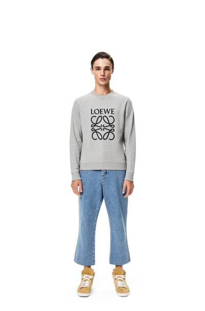 Loewe Anagram embroidered sweatshirt in cotton outlook