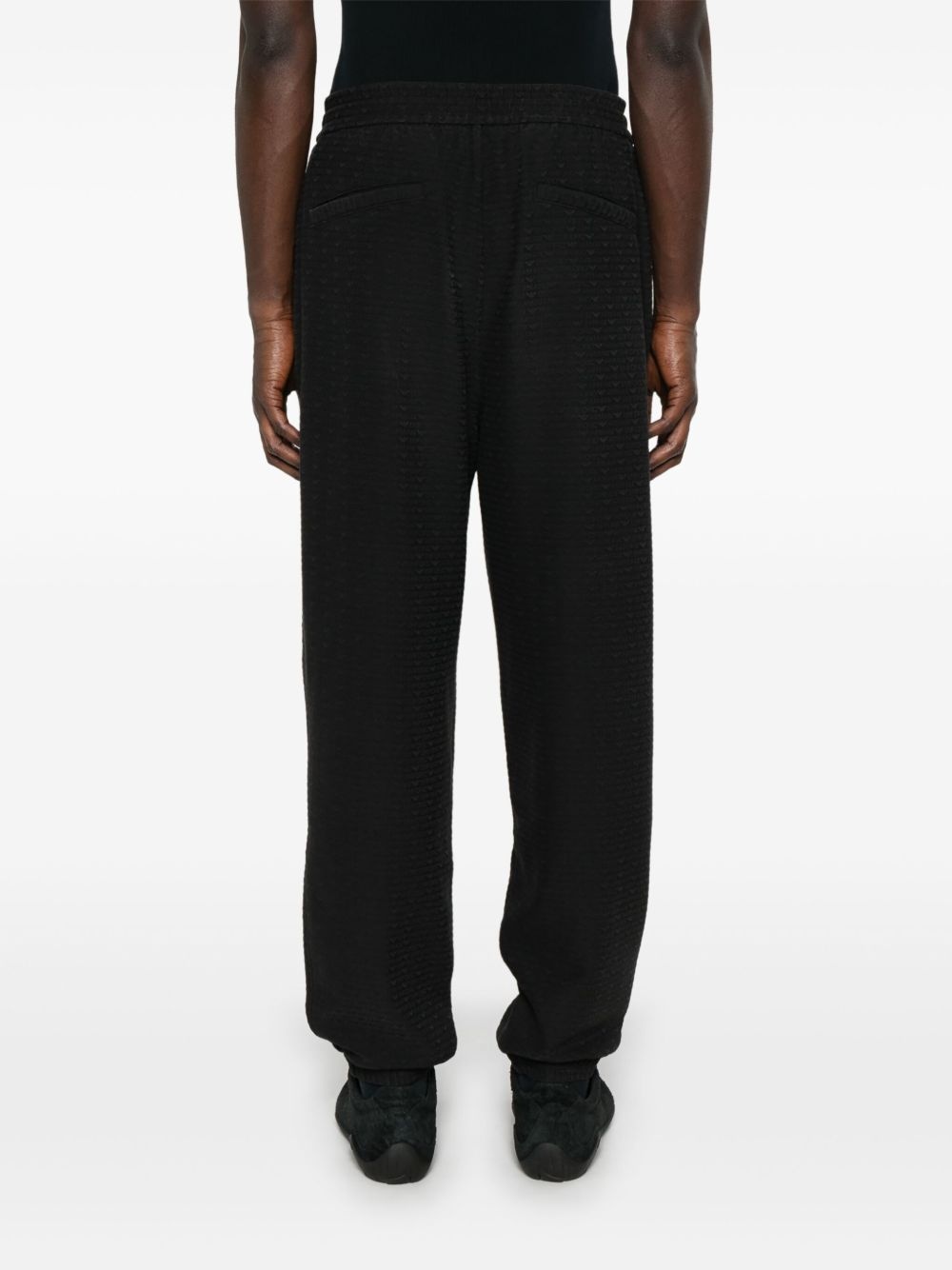 logo-jacquard track pants - 4