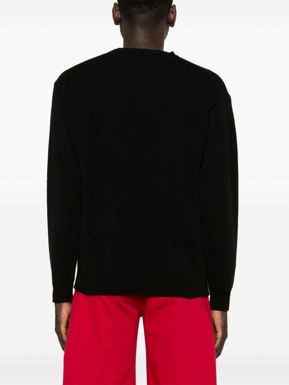 crew-neck wool jumper - 4