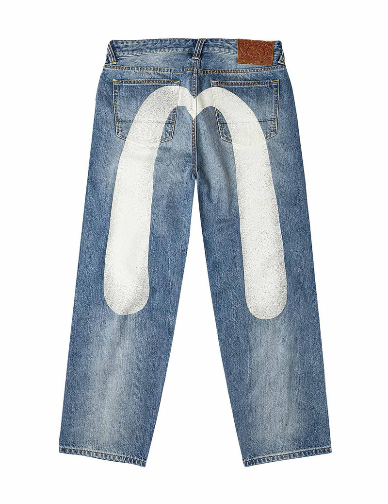 Ecru Daicock Print Loose Fit Jeans #2038 10