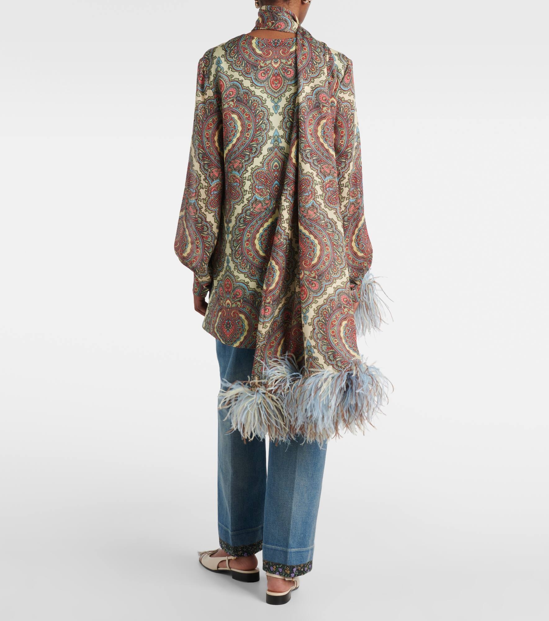 Voyage Imaginaire silk georgette blouse - 3