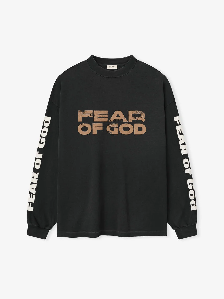 Relaxed Fear Of God Long Sleeve Tee - 1