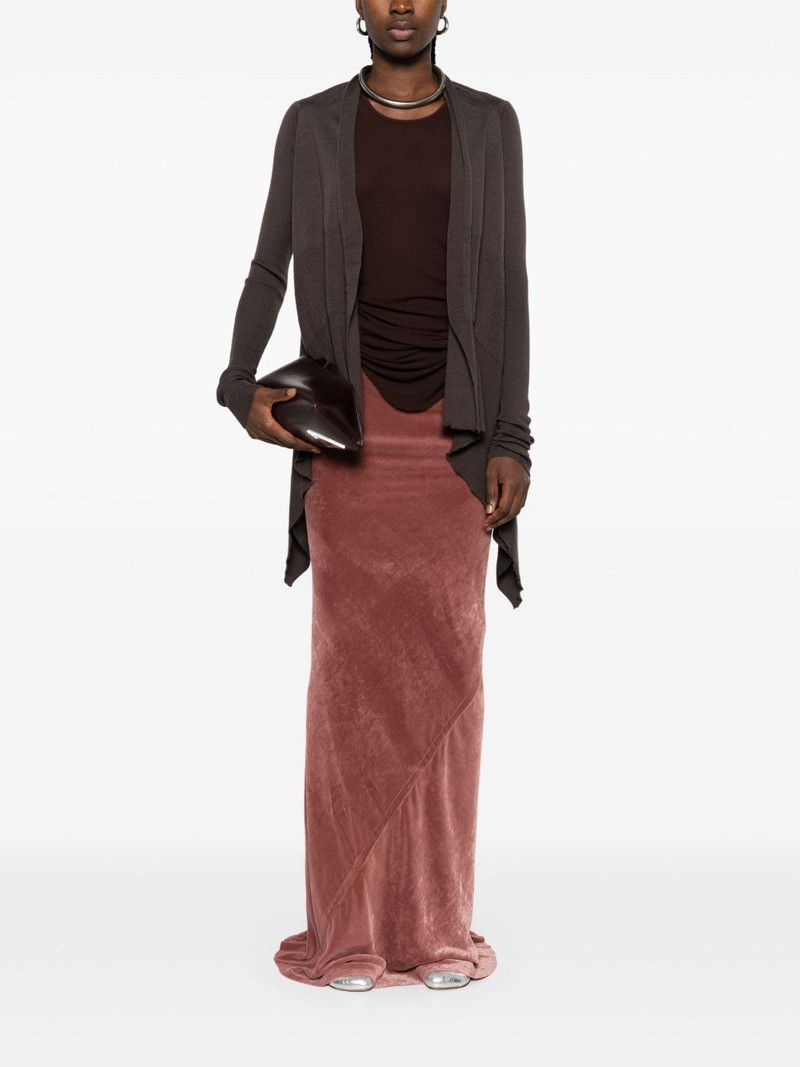 Rick Owens asymmetric cardigan outlook