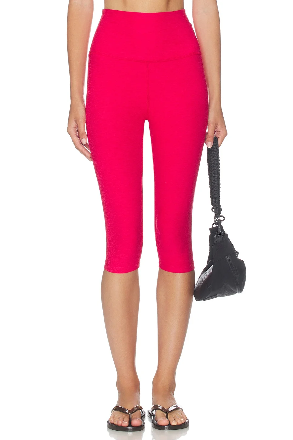 High Waisted Pedal Pusher Legging - 1