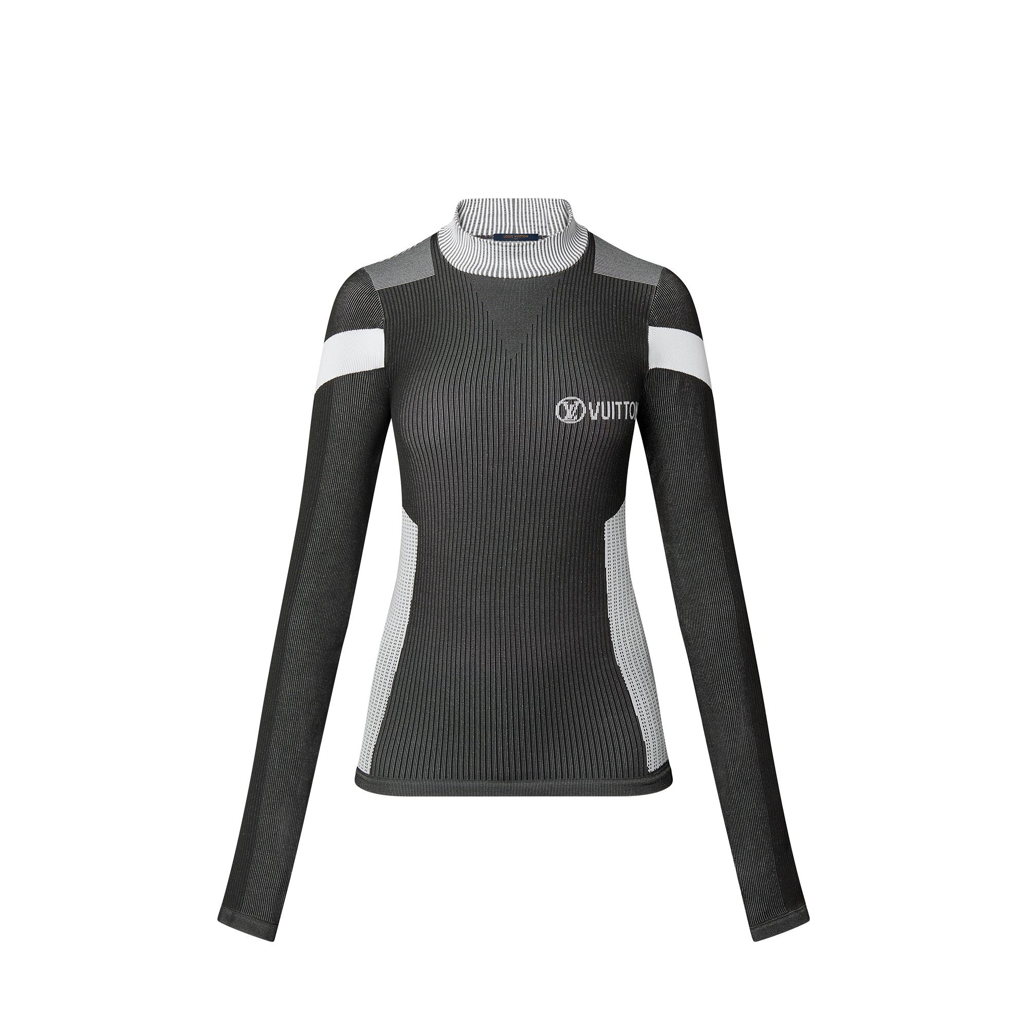 Technical Ribbed Knit Sports Top - 1