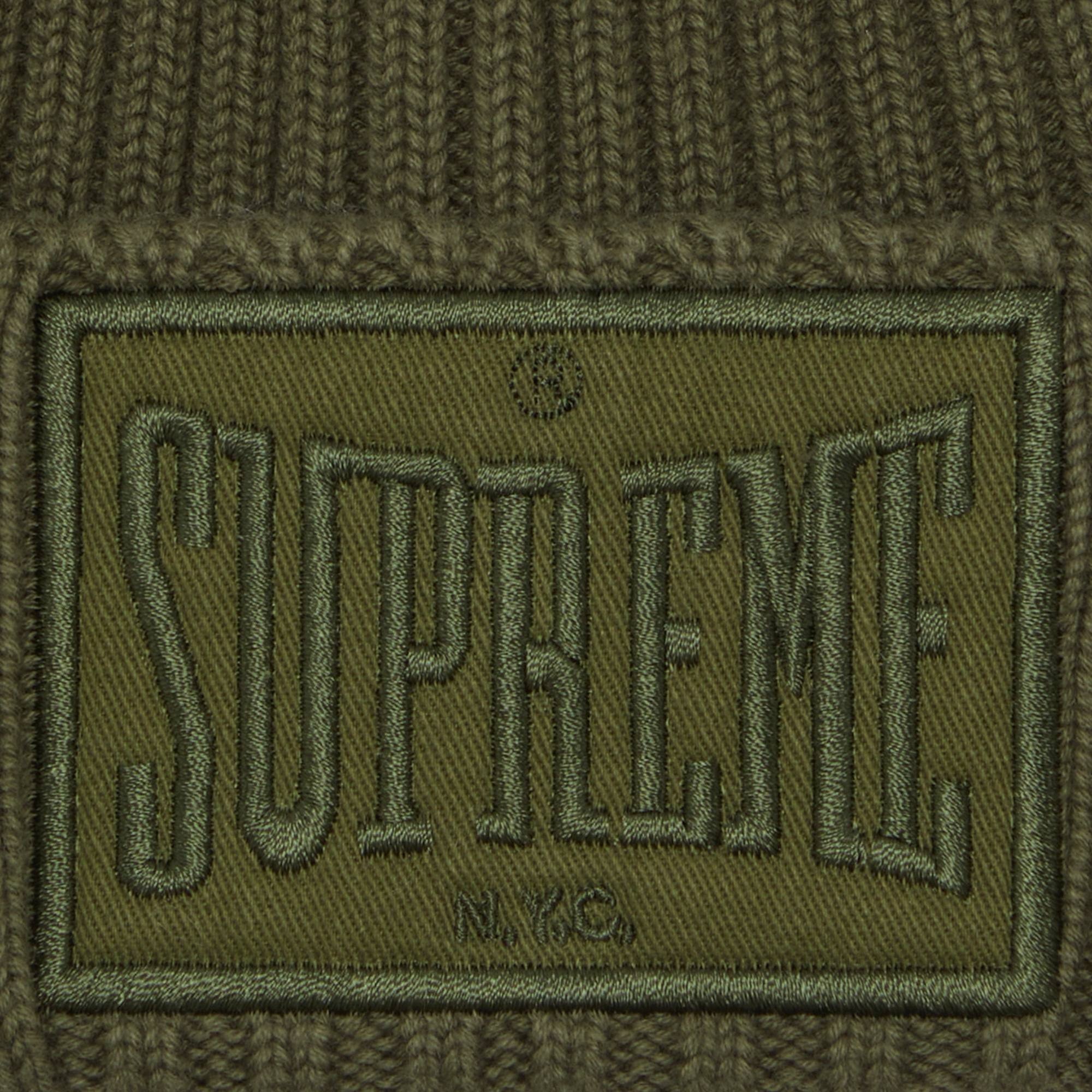 帽子 Supreme Overdyed Beanie Olive Supreme Supreme Overdyed Patch Beanie 'Olive' | REVERSIBLE